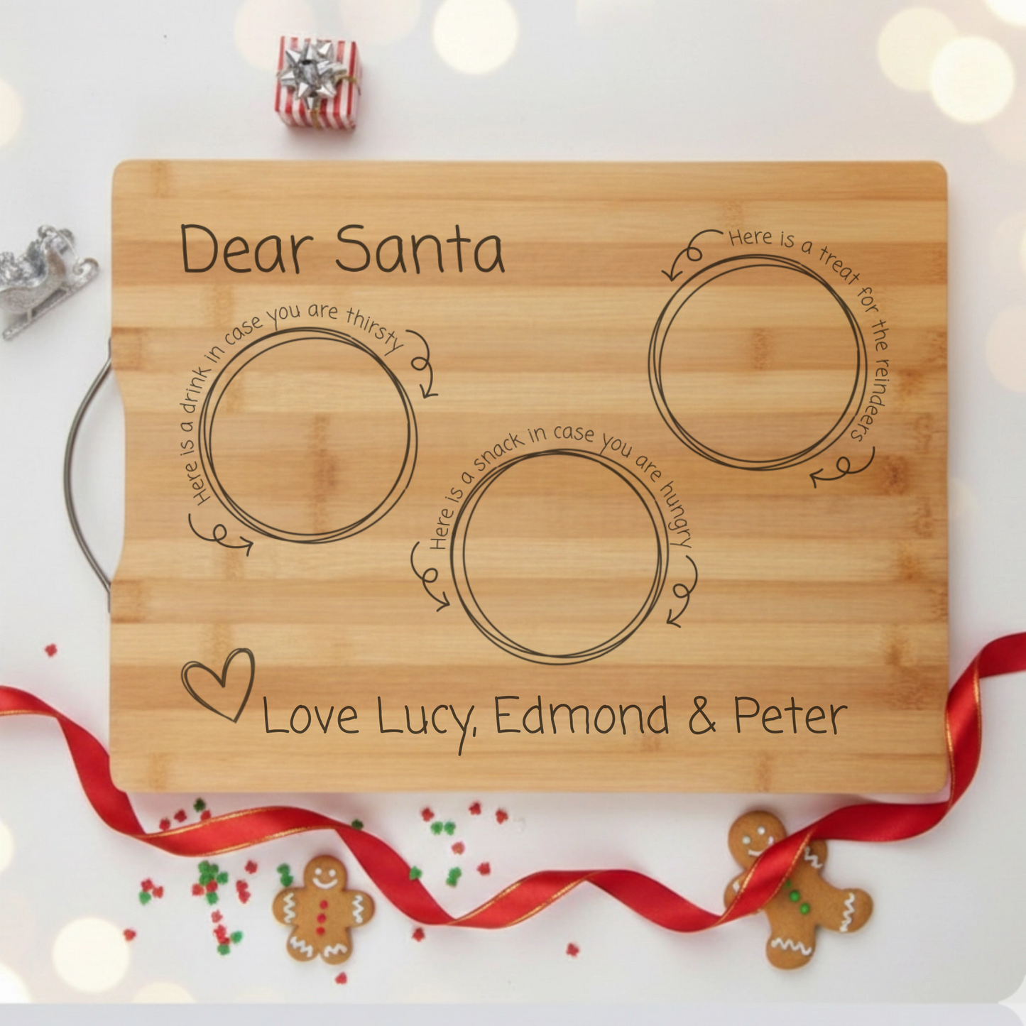 Santa Snack Board