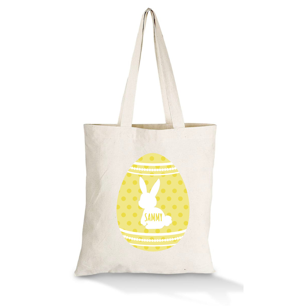Easter Hunt Tote Bag - Bunny Egg - Yellow image