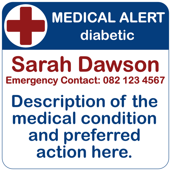 Personalised Medical Alert Stickers | School – Lulu Labels