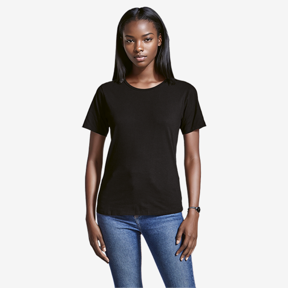 Custom Ladies Organic Cotton Crew Neck T-Shirt image 0