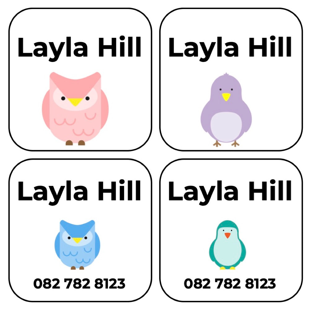 Shoe Labels (Original) - 7 pairs - Birds image 0