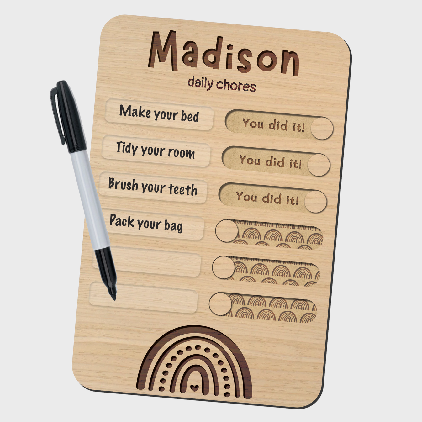 Rainbow Kids Chore Chart – Lulu Labels