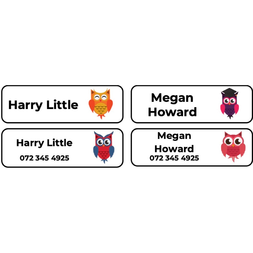 Iron-on Labels (Original) - 55 pack - Owls image 0