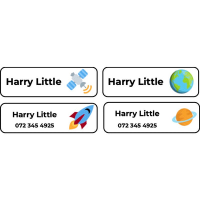 Iron-on Labels (Original) - 55 pack - Space image 0