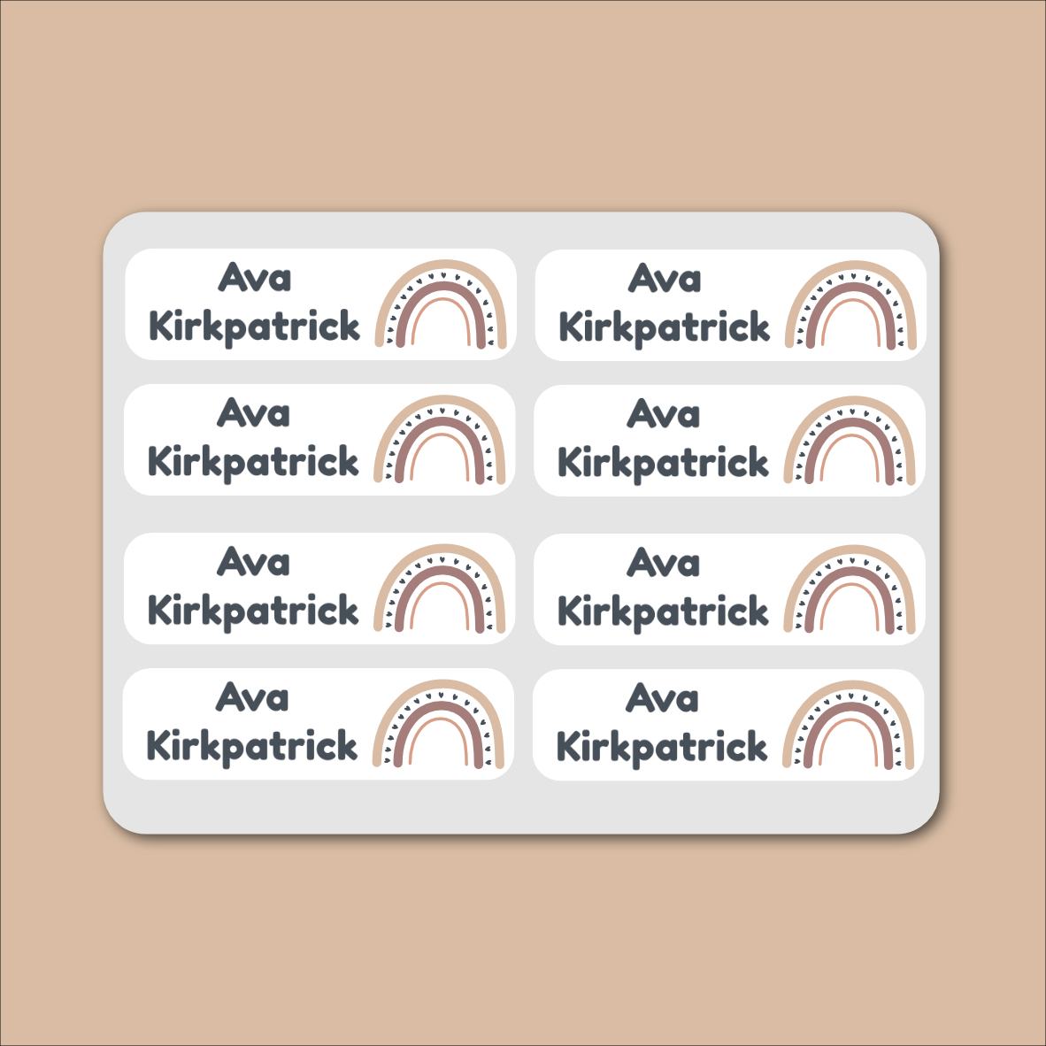 Iron-on Labels - 55 pack - Rainbows image 0