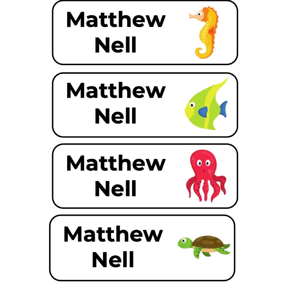 Small Labels (Original) - 28 pack - Sea Creatures image 0