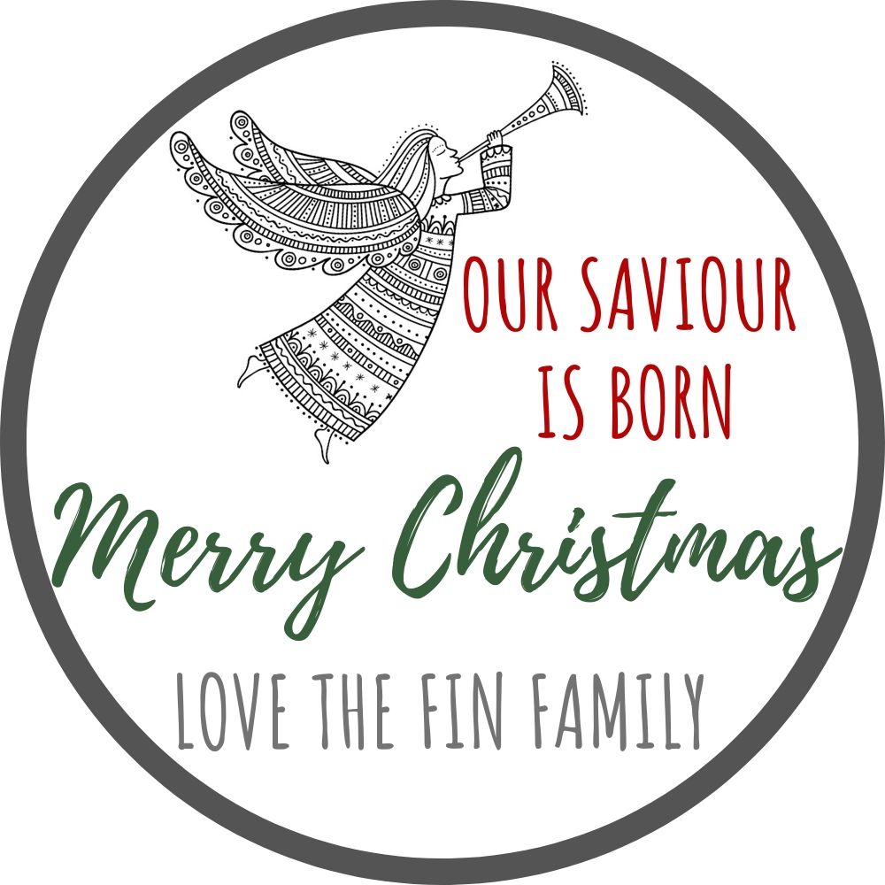 Saviour Christmas Gift Labels image 0
