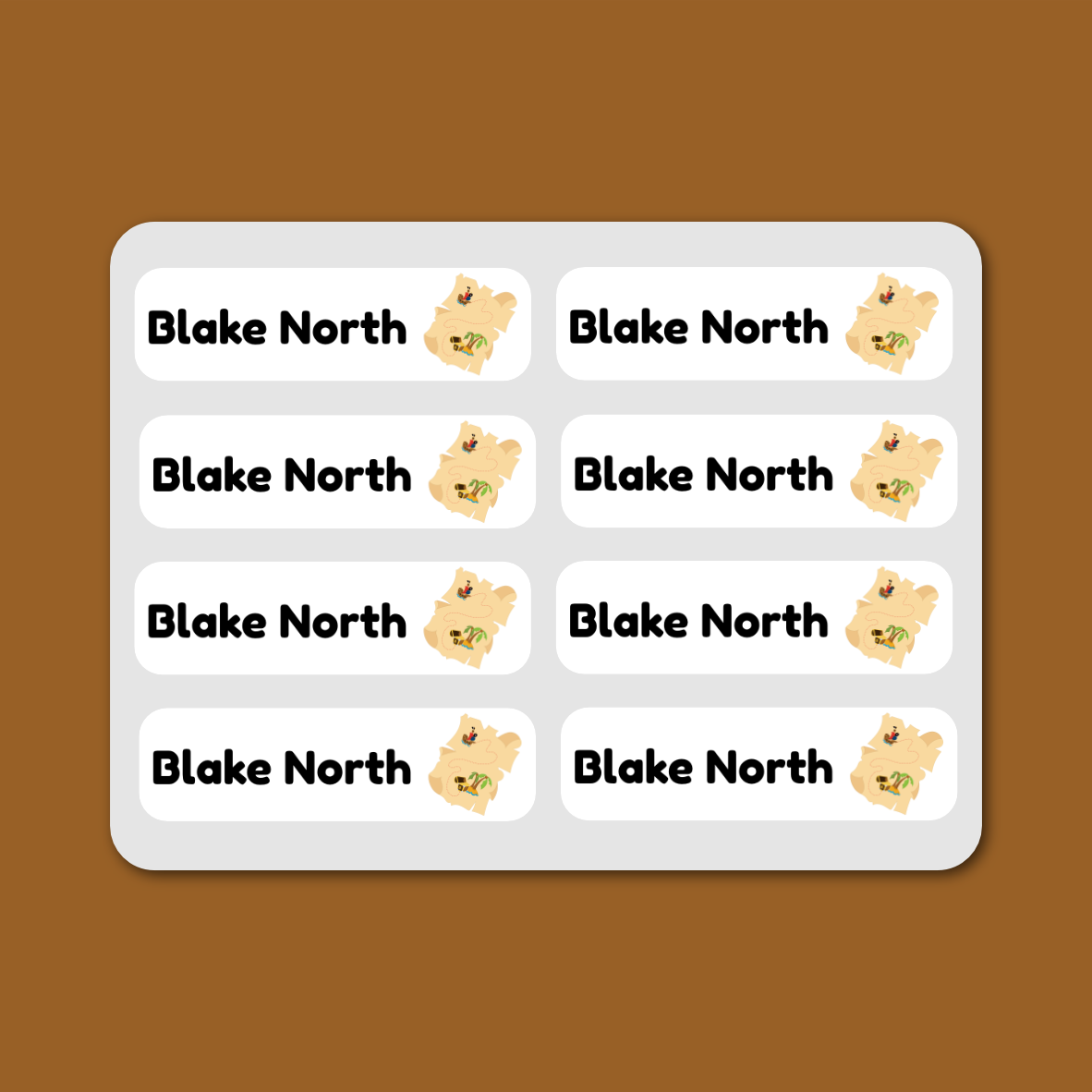 Iron-on Labels - 55 pack - Pirates image 0