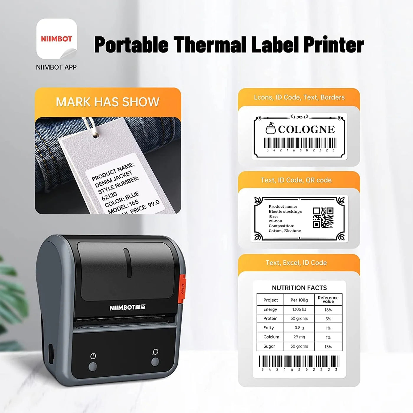 ​Niimbot B3S Portable Thermal Label Printer image 4