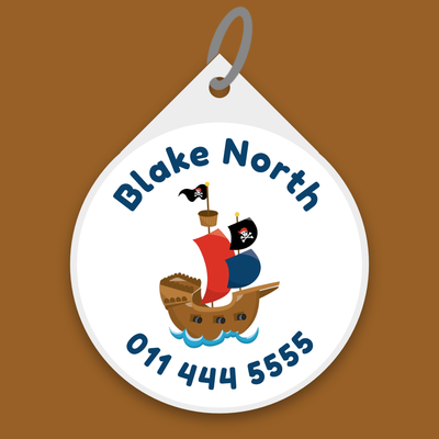 Pirates Bag Tags image 0