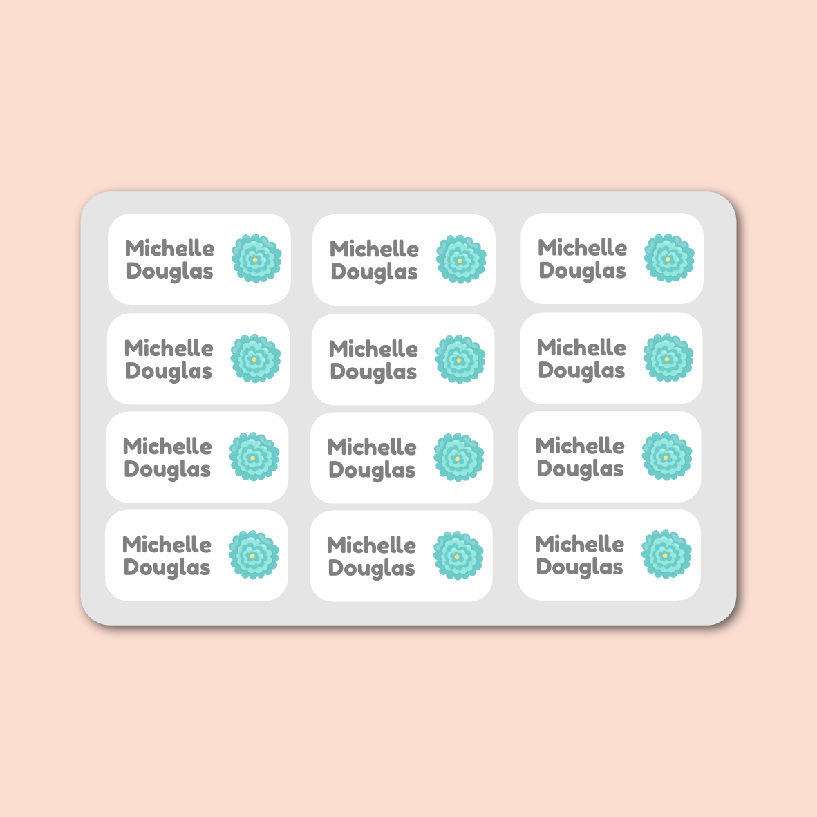 Mini Labels (15mm x 30mm) - Flowers image 0