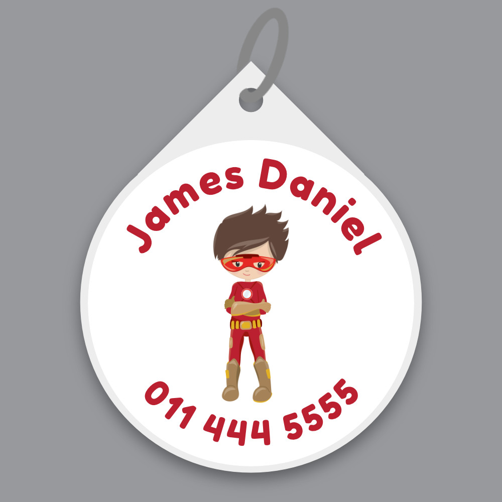 Superhero Bag Tags image 0