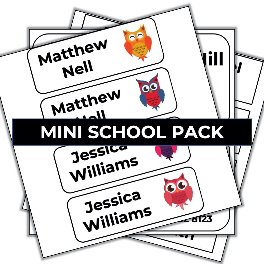 Mini School Label Pack (Original)