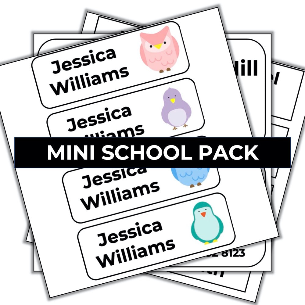 Mini School Label Pack (Original)