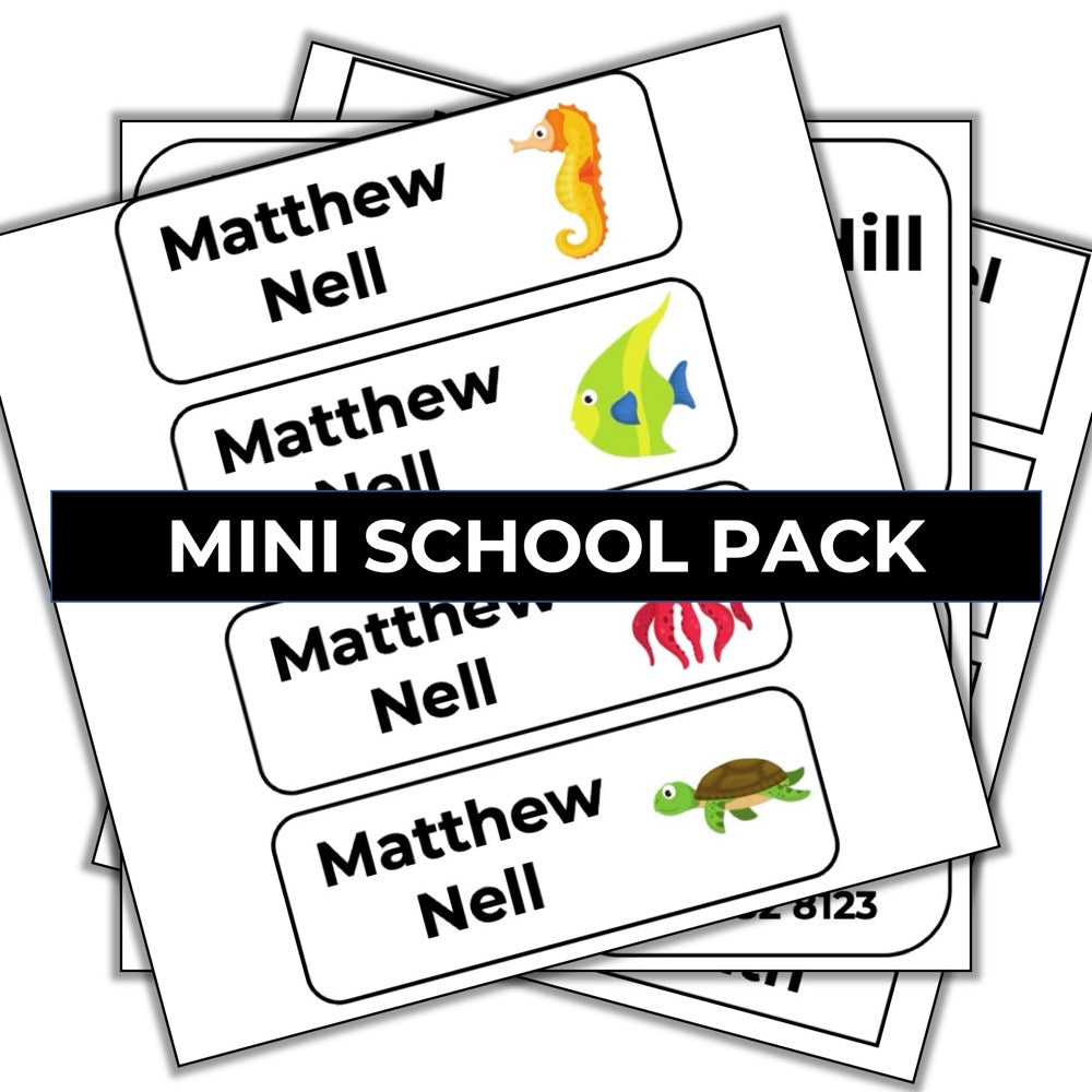 Mini School Label Pack (Original)