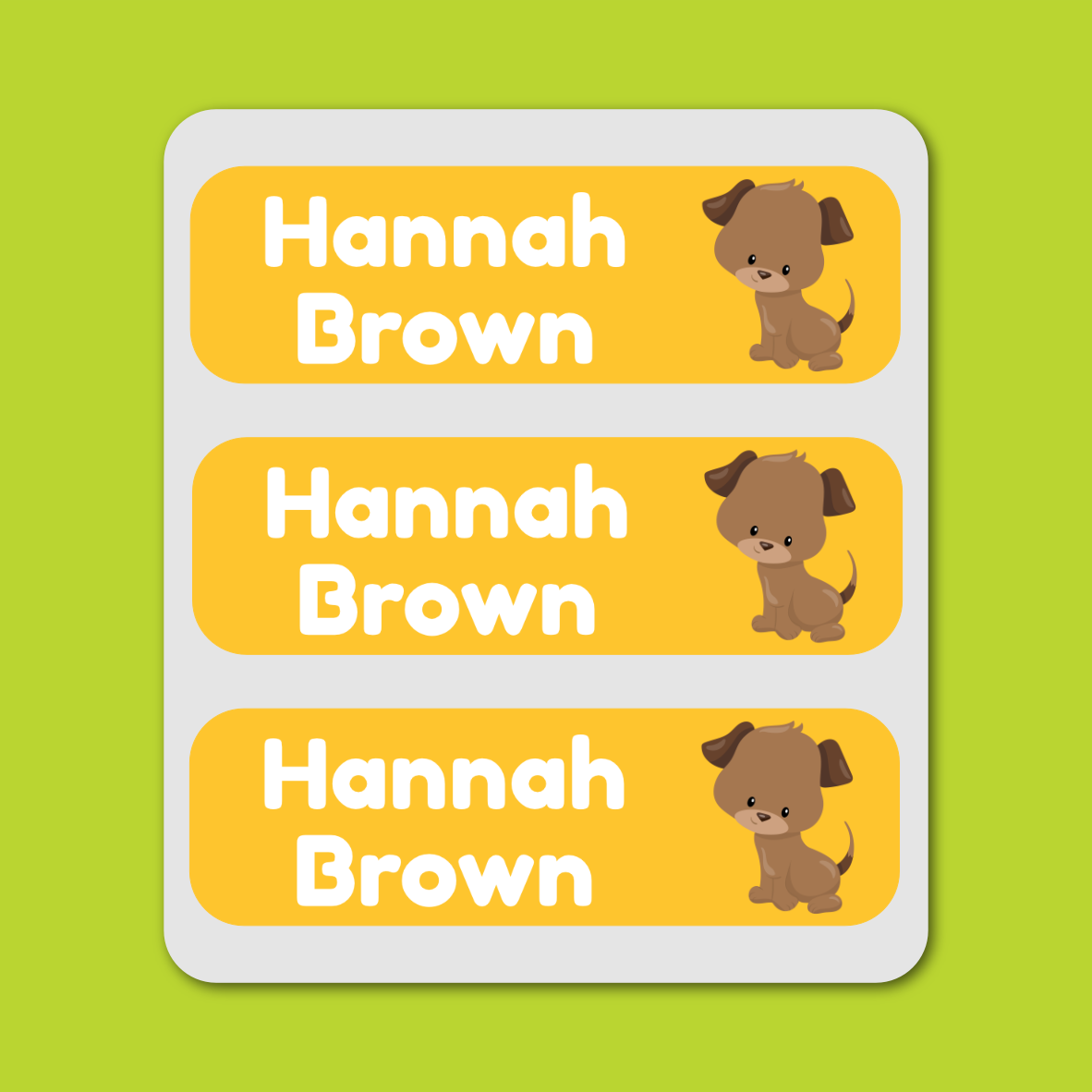 Large Labels - 20 pack - Puppies image 0