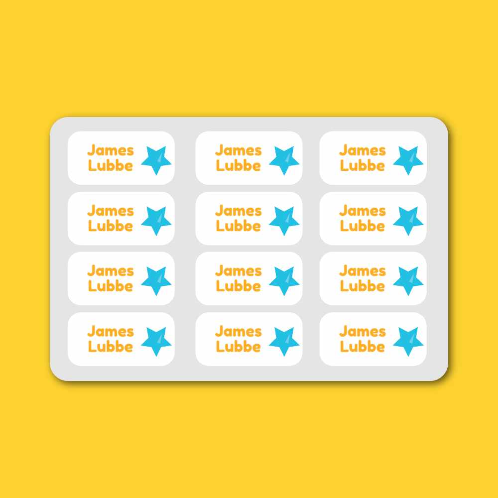 Mini Labels (15mm x 30mm) - Monsters image 0