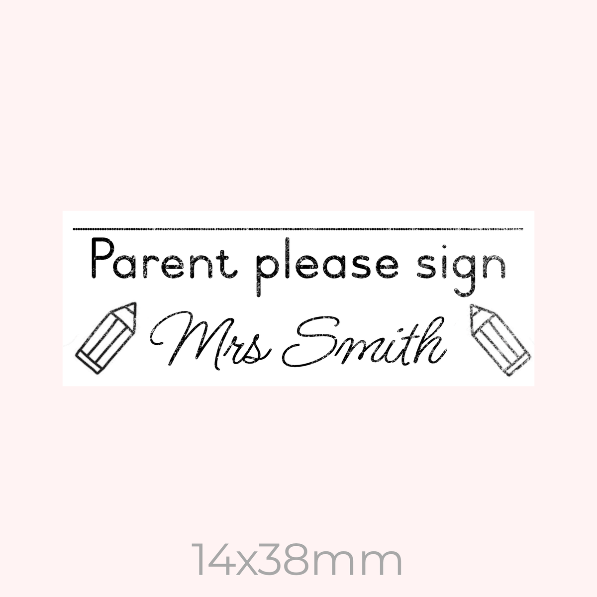 Please Sign Name Personalised Please Sign Stamp | Teacher Stamp – Lulu Labels
