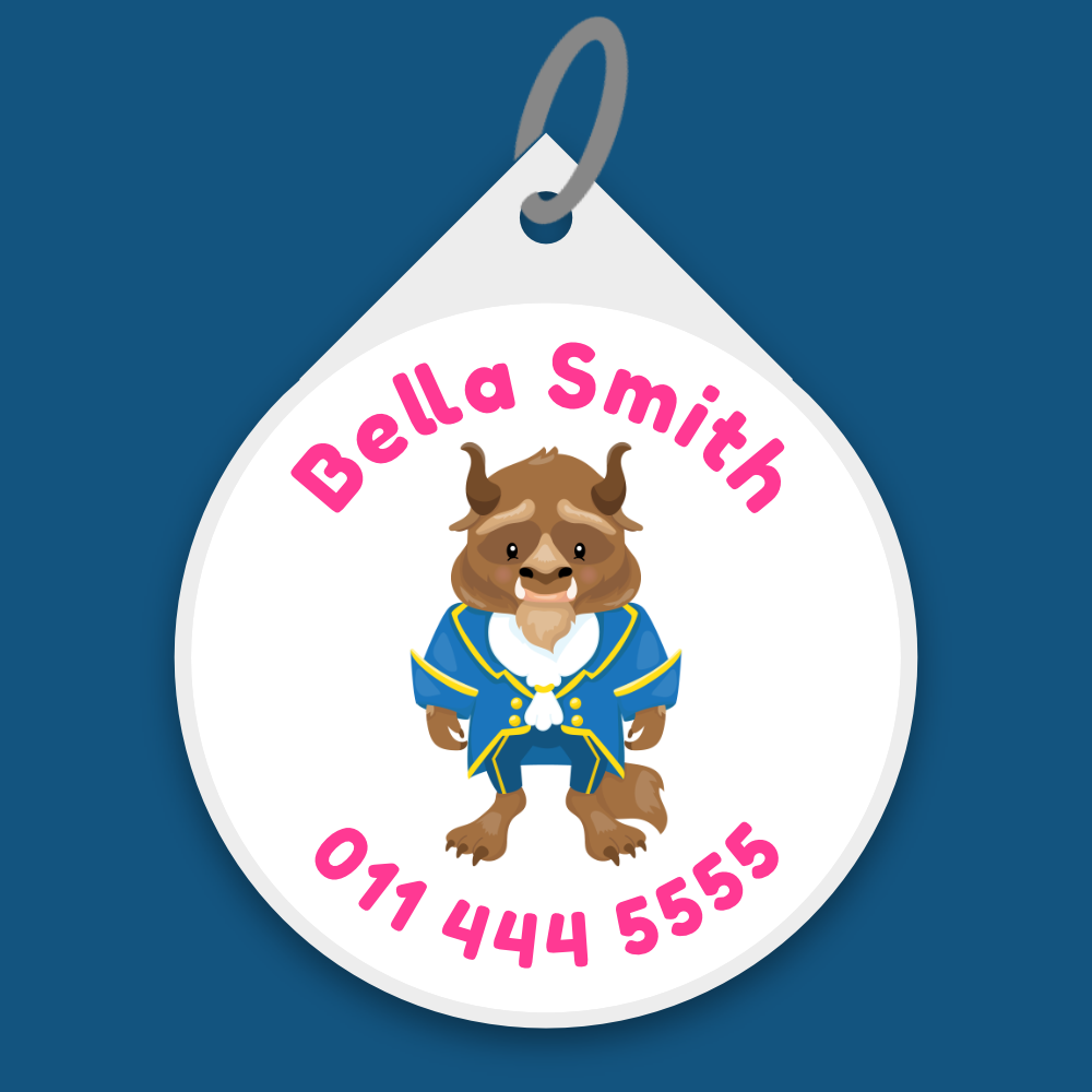 Beauty and the Beast Bag Tags