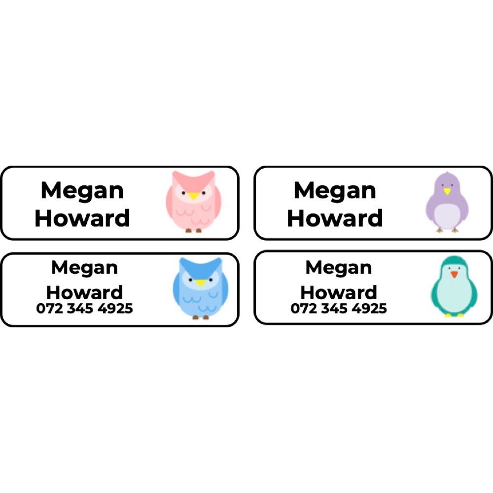 Iron-on Labels (Original) - 55 pack - Birds image 0