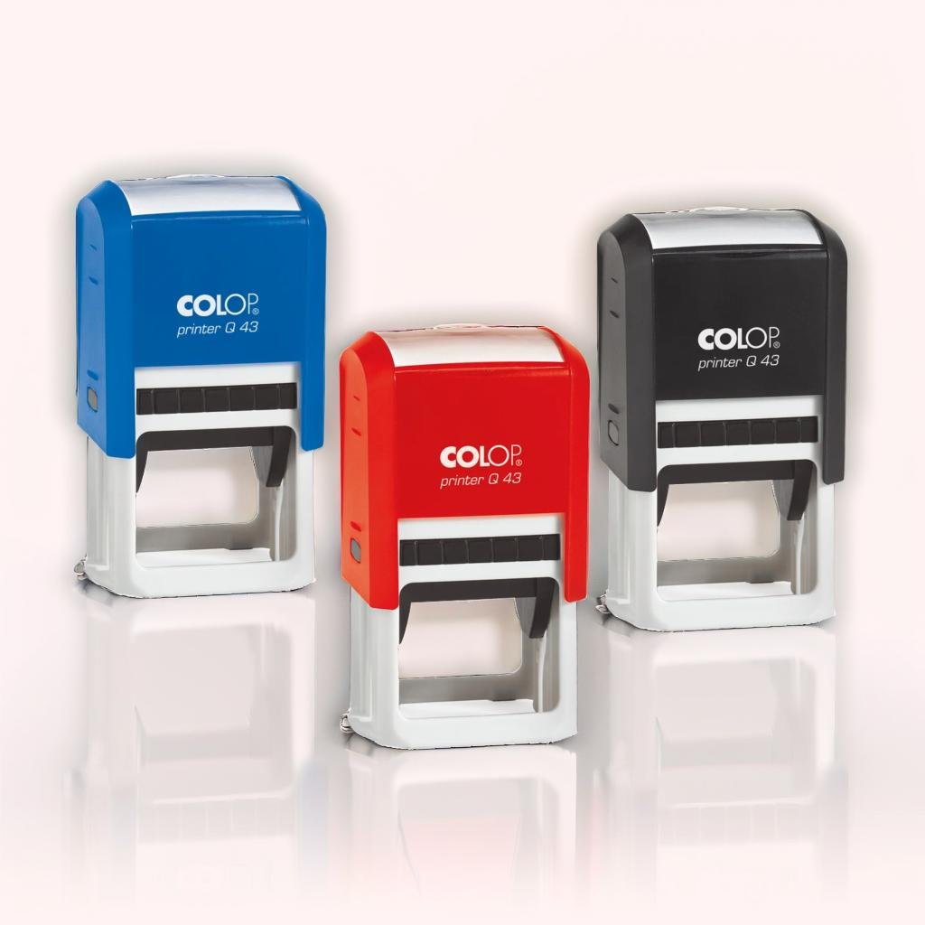 Custom Square Rubber Stamps Online | Colop Printer Q-Series | QR Code & Logo Stamps image 0