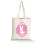 Easter Hunt Tote Bag - Bunny Egg - Pink image
