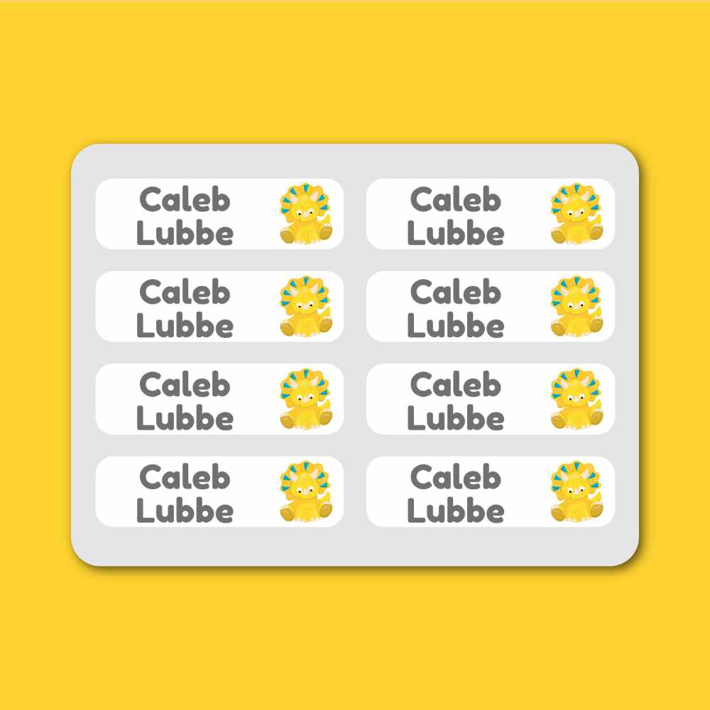 Iron-on Labels - 55 pack - Dinosaurs image 0