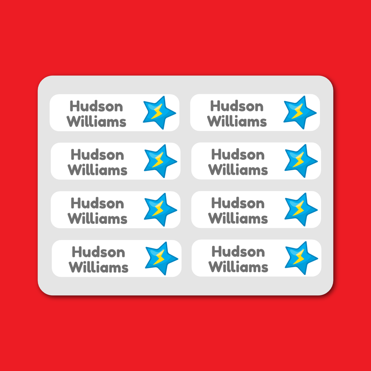 Iron-on Labels - 55 pack - Robots