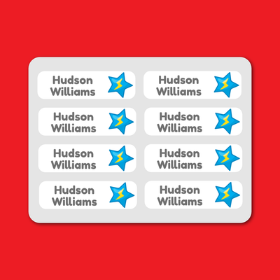 Iron-on Labels - 55 pack - Robots