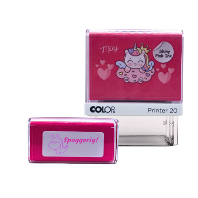 Motivational Unicorn Stamp - Spoggerig! by COLOP