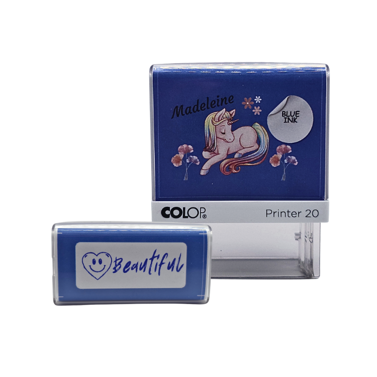 Motivational Unicorn Stamp - Beautiful by COLOP