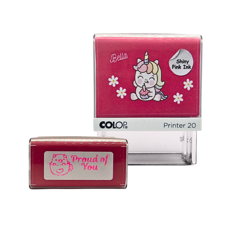 Motivational Unicorn Stamp - Proud Of You by COLOP