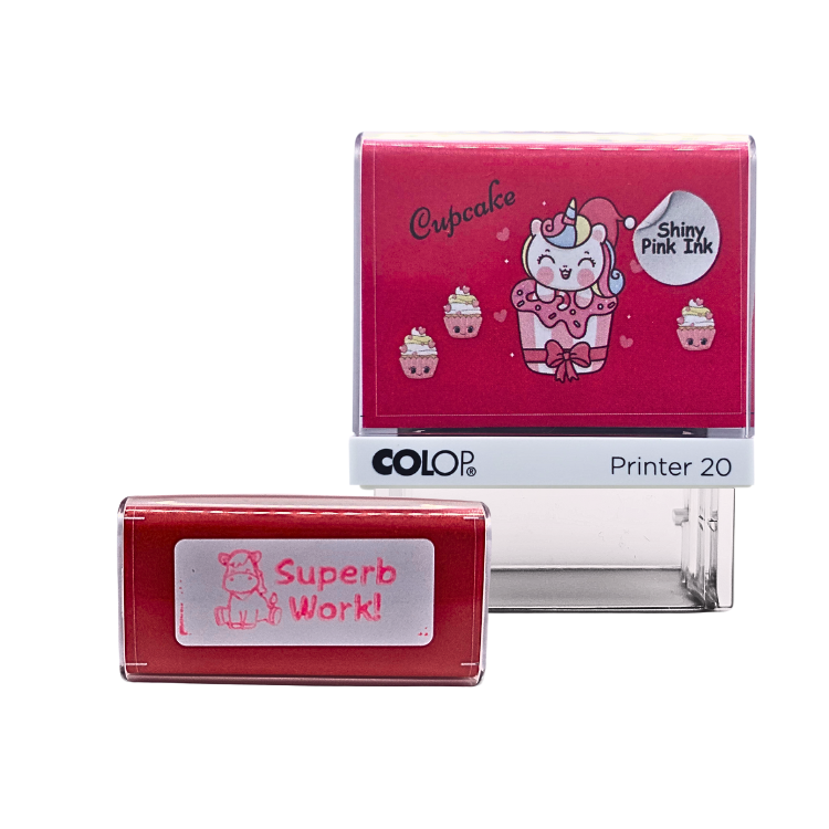 Motivational Unicorn Stamp - Superb Work! by COLOP