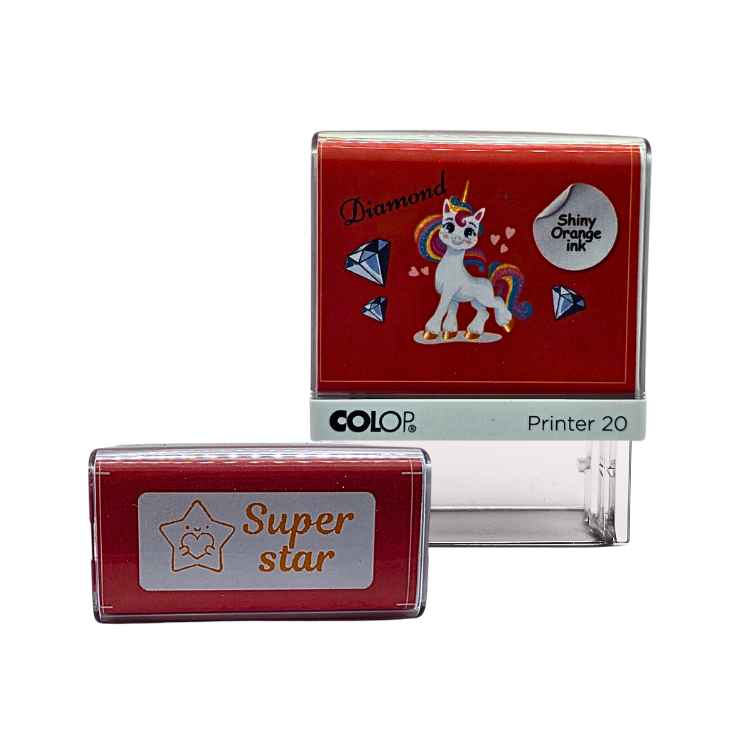 Motivational Unicorn Stamp - Super Star by COLOP
