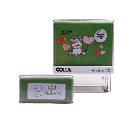 Motivational Unicorn Stamp - WelGedaan! by COLOP