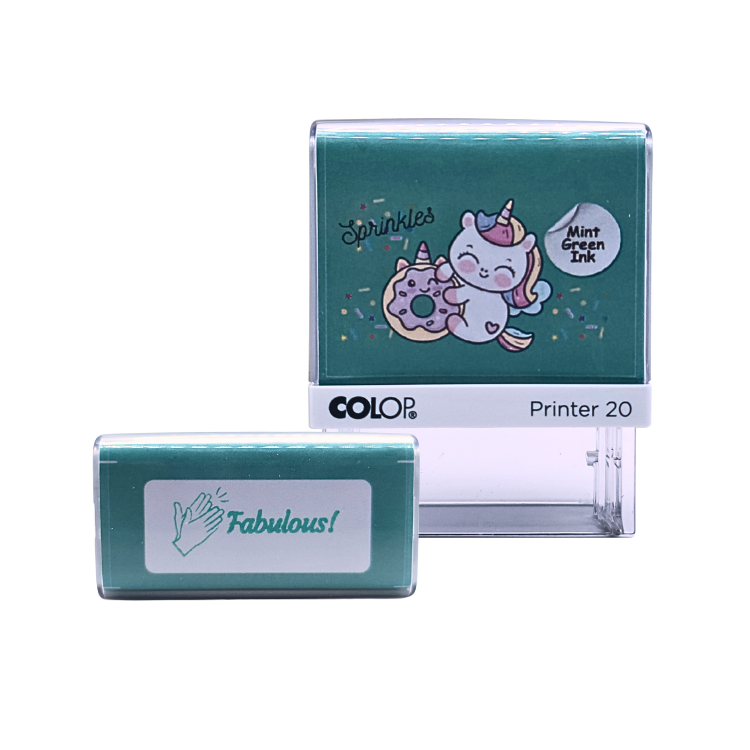Motivational Unicorn Stamp - Fabulous! by COLOP